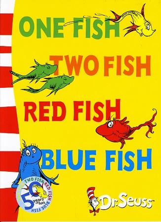 One Fish, Two Fish, Red Fish, Blue Fish (Dr Seuss - Blue Back Book)
