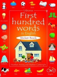 First hundred words in English sticker book