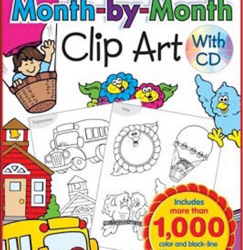 Month-by-Month Clip Art Book + CD