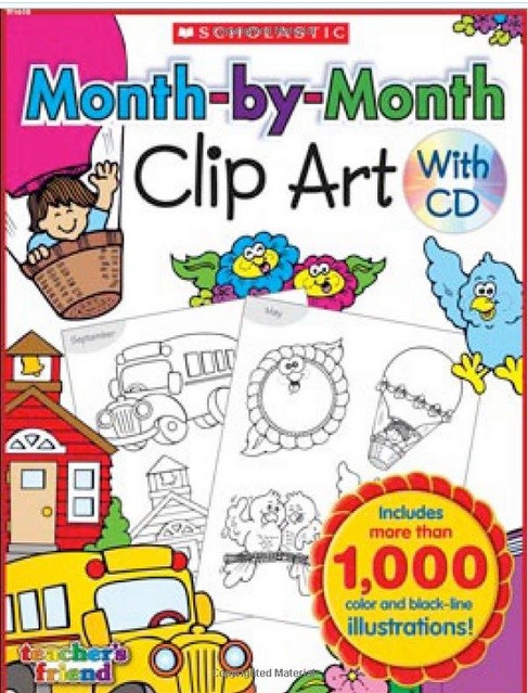 Month-by-Month Clip Art Book + CD