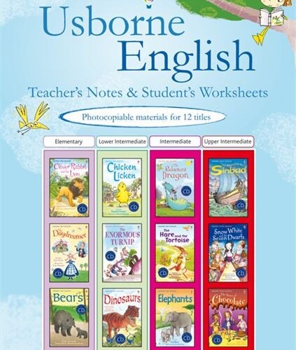 Usborne English teacher's notes and student's worksheets