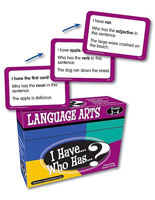 I have, who has language arts game. Grade 3-4