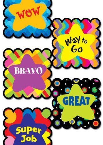 Poppin' Patterns Star Sayings Scratch 'n Sniff Stickers