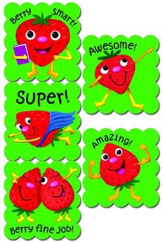 Cartoon Fruit Scratch N Sniff Stickers – Strawberry