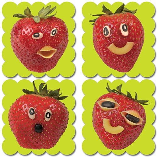 Photo Fruit Scratch N Sniff Stickers – Strawberry