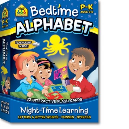 Bedtime alphabet flashcards
