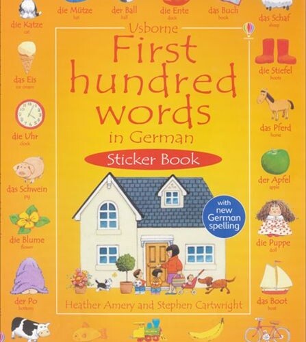 First Hundred words in german Sticker book