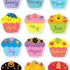 Poppin Patterns Birthday Cupcakes Stickers