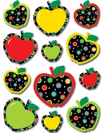 Dots On Black Apples Pp Stickers