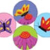 Flowers & Butterflies Clay Art Hot Spot Stickers