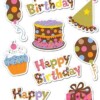 Dots On Chocolate Happy Birthday Stickers