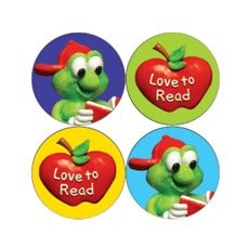 700 Mini Love to Read Reward Stickers for Children