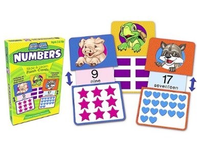 Numbers Slide and Learn Flash Cards