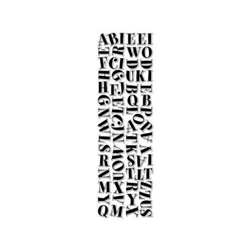 Black Spumoni 2" Uppercase Letter Stickers - CTP 4194