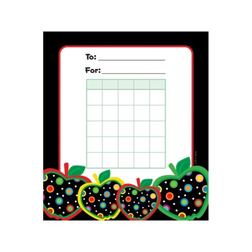 Dots on Black Apples Chart - CTP1412
