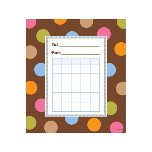 Dots on Chocolate Incentive Pad - CTP1417