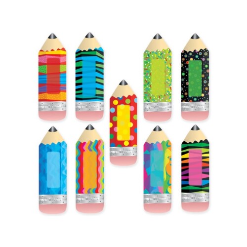 Poppin' Patterns Pencils 6" Designer Cut-Outs CTP3885