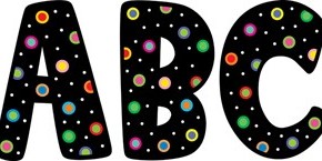 Dots on Black Uppercase - CTP1229