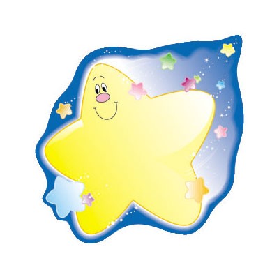 Colorful cut-outs shooting stars CD 5540