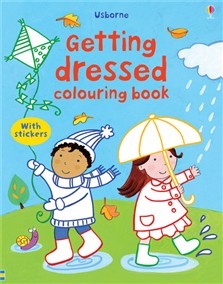 Getting dressed colouring book