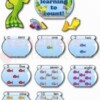 Counting fish bulletin board set