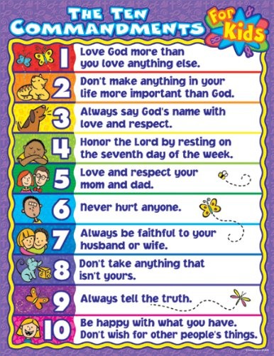 Ten commandments for kids CTP6359