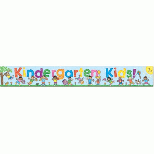 Kindergarten kids banner CD102015