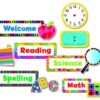 Daily schedule bulletin board set CTP4721