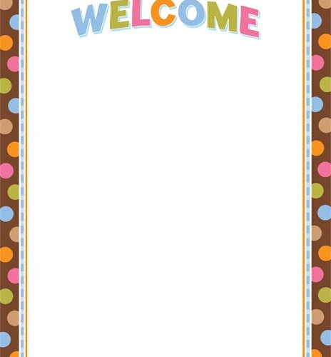 Dots on Chocolate Welcome Poster Chart