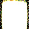 Dots on Black Welcome Poster Chart