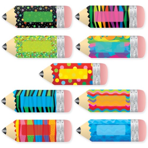 Poppin' Patterns Pencils 10" Jumbo Designer Cut-Outs