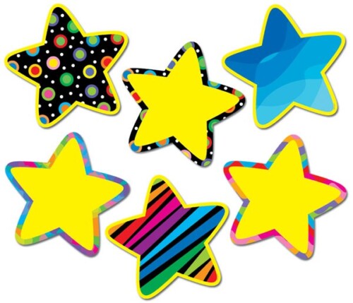 Poppin' Patterns Stars 10" Jumbo Designer Cut-Outs