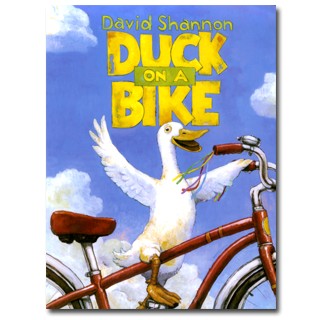 Duck on a bike