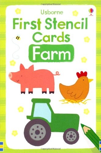 Usborne First Stencil Cards - Farm
