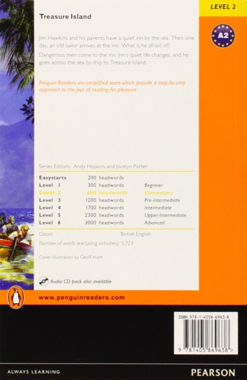 Treasure Island: Level 2 (Penguin Readers (Graded Readers))