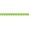 Lime Mini Polka Dots Scalloped Border Trim