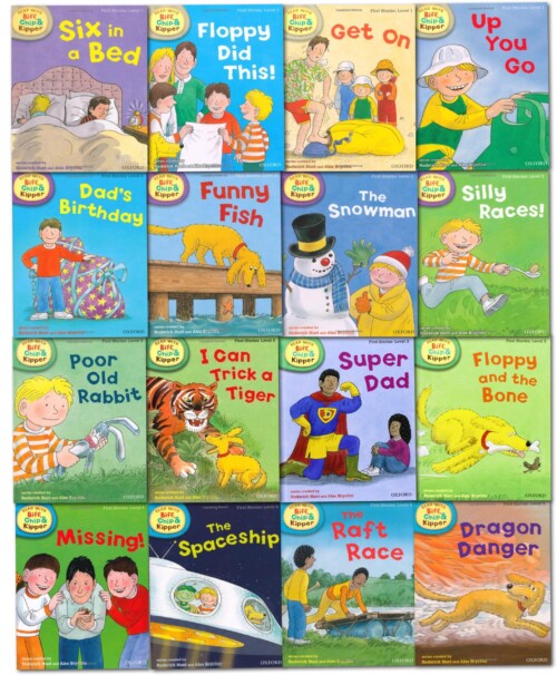 Oxford Read With Biff Chip Kipper First Stories Collection 16 Books Set (L.1-4)