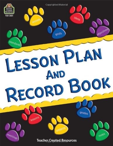 Lesson Plan & Record Book With Monthly Planner