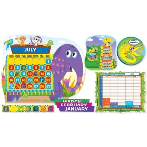 Jingle Jungle Calendar Bulletin Board