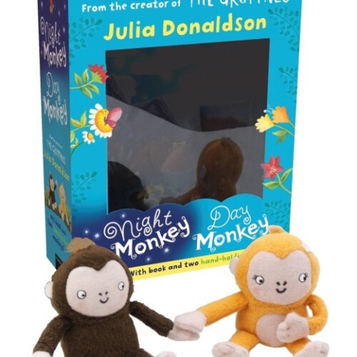 Night Monkey Day Monkey Books & Plush Set