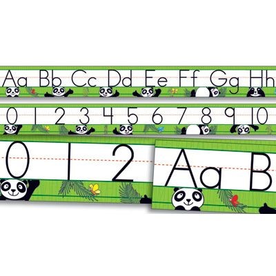Panda Alphabet and Number Bulletin Board Set