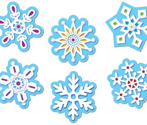 Winter Snowflakes Cut-Outs CTP5884
