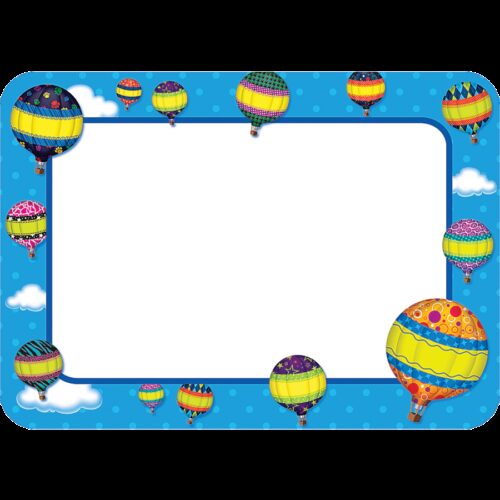Hot Air Balloons Name Tags/Labels TCR5340