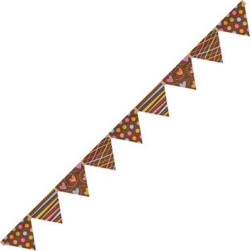 Dots On Chocolate Pennants CTP6994