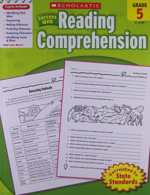 Scholastic Success with Reading Comprehension, Grade 5