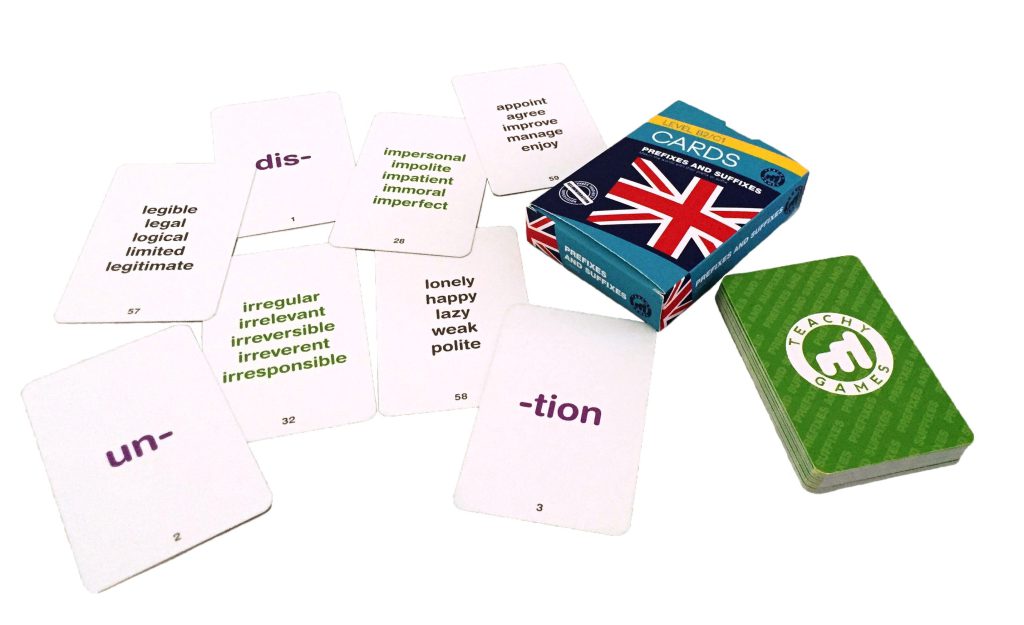 CARDS – Prefixes and Suffixes Level B2/C1 – englishwooks