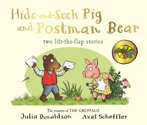 Hide-and-seek Pig and Postman Bear