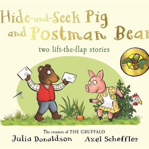 Hide-and-seek Pig and Postman Bear