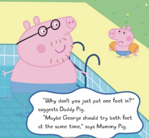 Peppa Pig - Peppa goes swimming Inside page